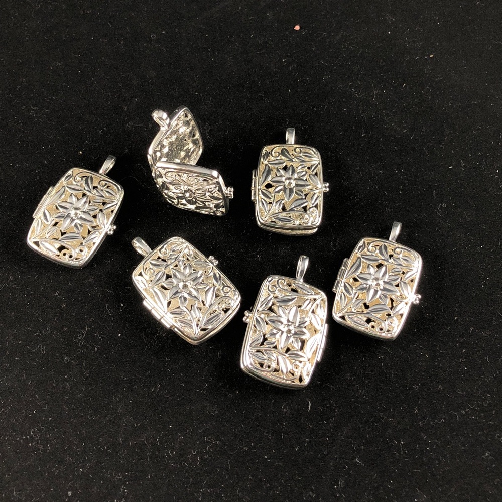 Wholesale Bundle Lot of 6 Silver Filigree lockets